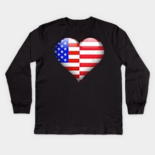 Half American Half Liberian - Gift for Liberian From Liberia Kids Long Sleeve T-Shirt